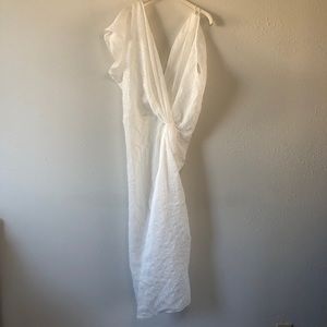 Zara xl white bloggers fashion dress